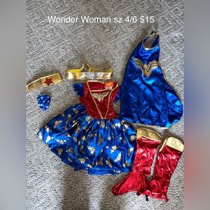 Wonder Woman Costume Kids size 4/6x
